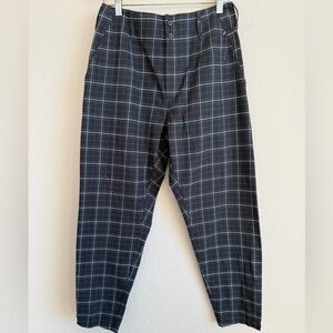 Current Elliot Plaid Melia Mom Pants Women’s Size 1 Cotton Skinny Classic Casual